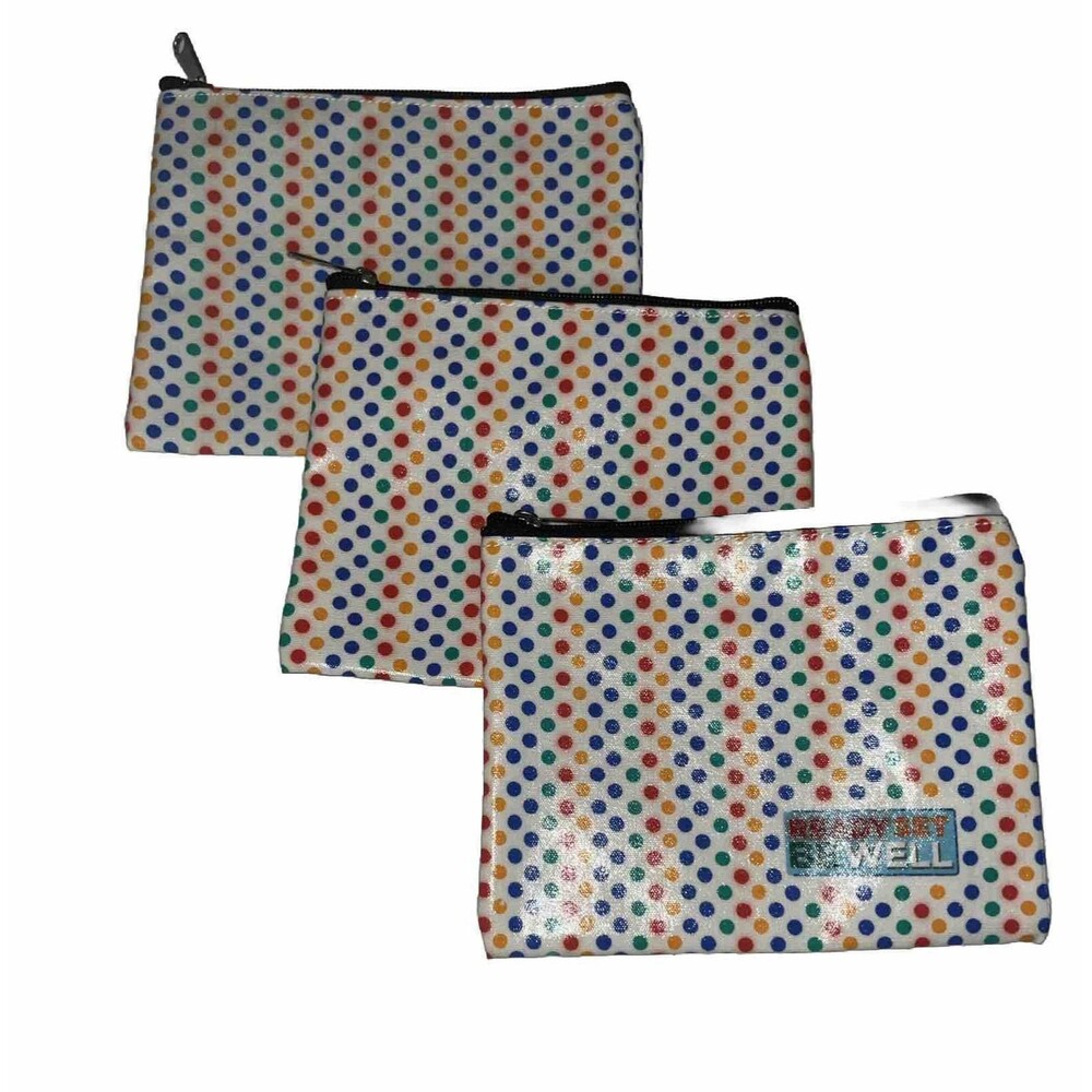 Johnson Johnson Consumer Set 3 Water Resisten Cosmetic Bags Multicolor